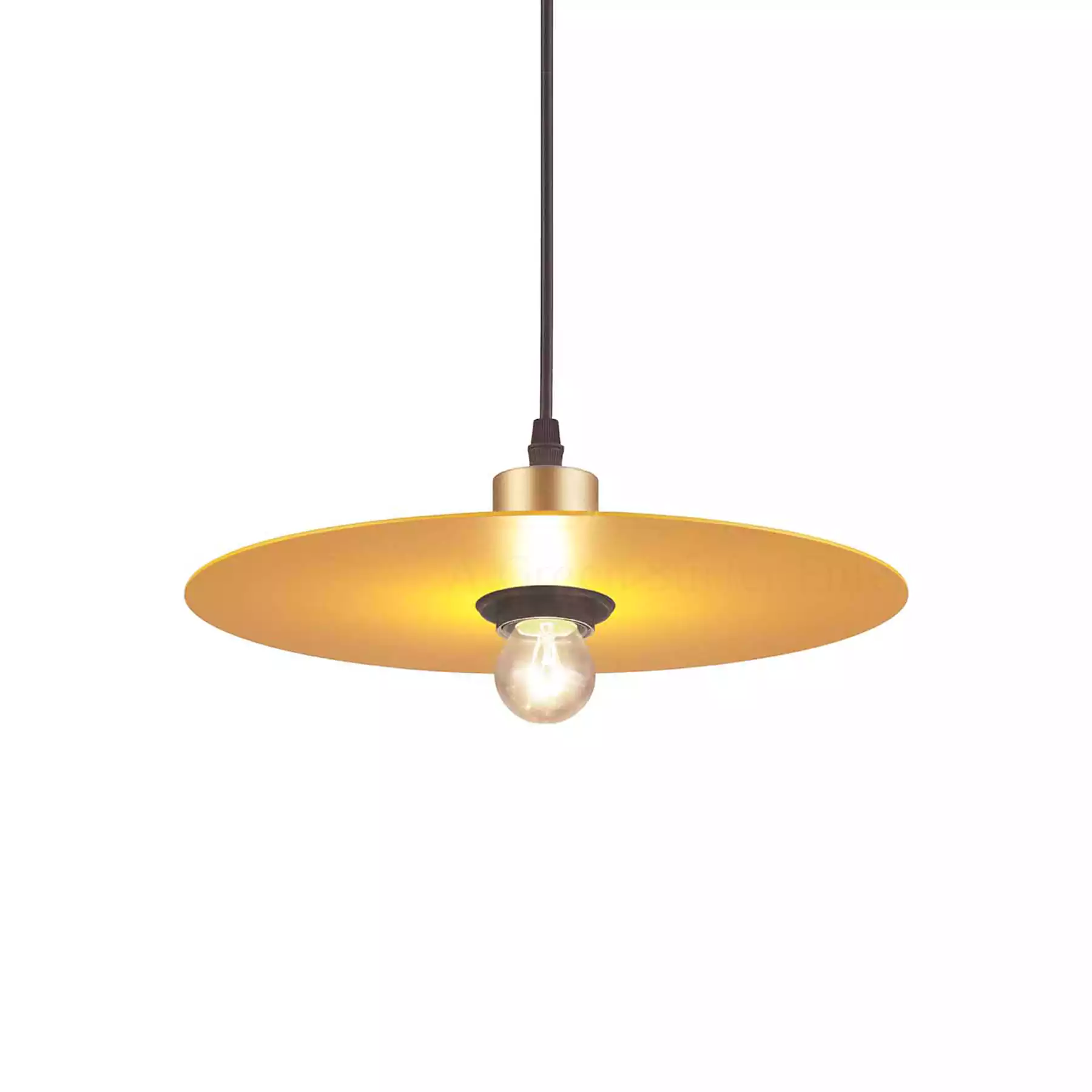 Disc Yellow Pendant Light